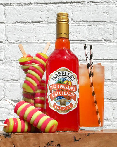 ISABELLAS PEACH, PINEAPPLE & BLUEBERRY CORDIAL