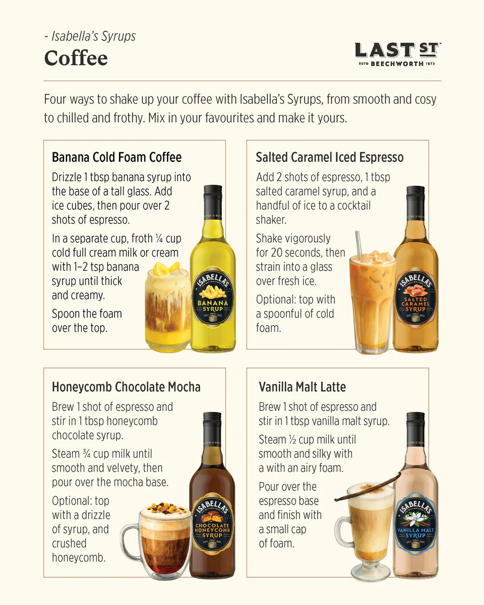 ISABELLAS SALTED CARAMEL SYRUP
