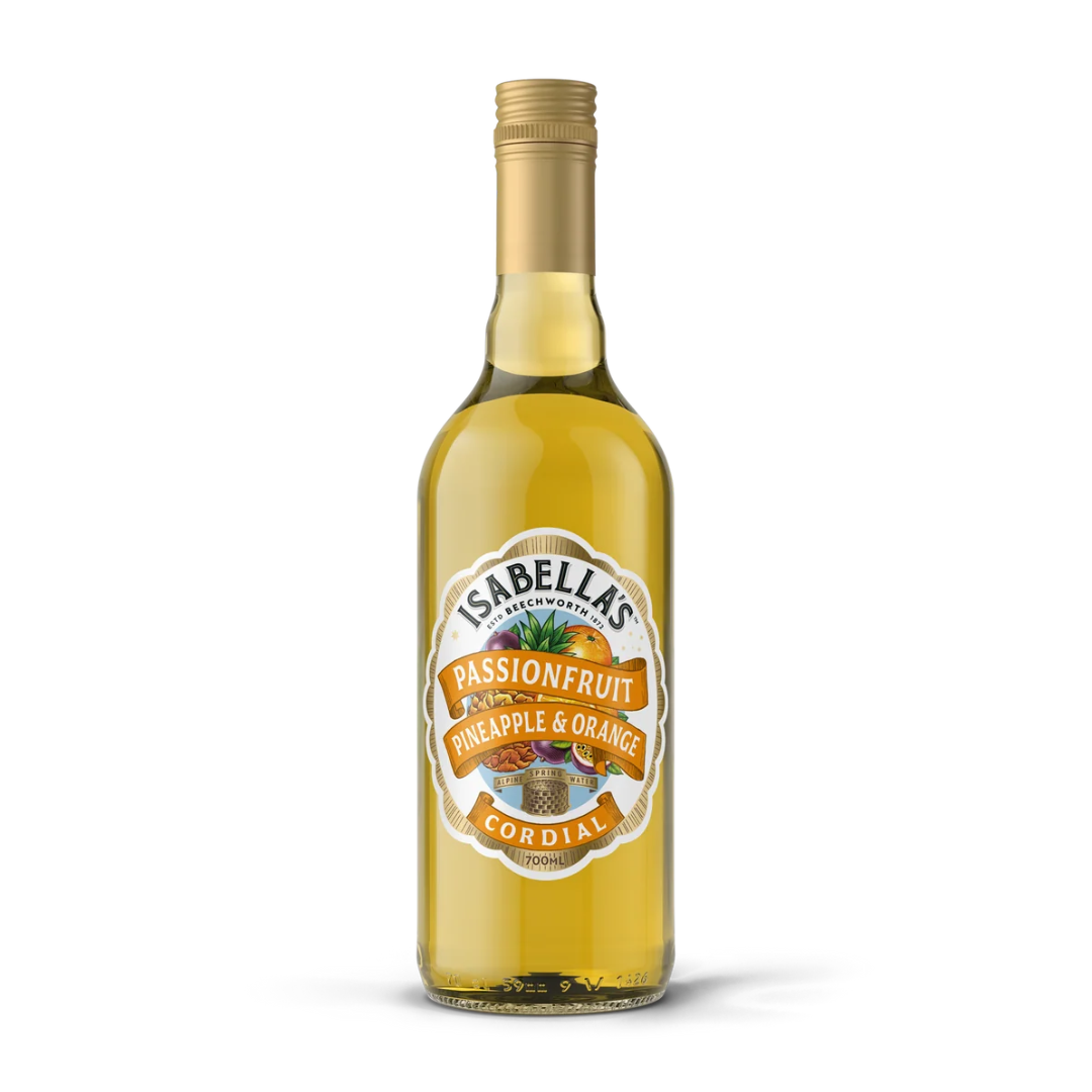 ISABELLAS PASSIONFRUIT, PINEAPPLE & ORANGE CORDIAL